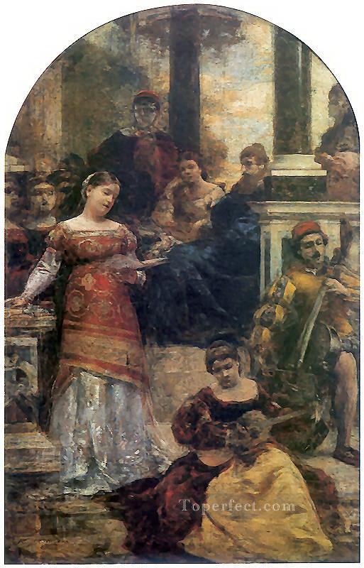 sjesta w oska 1880 Aleksander Gierymski Realism Impressionism Oil Paintings